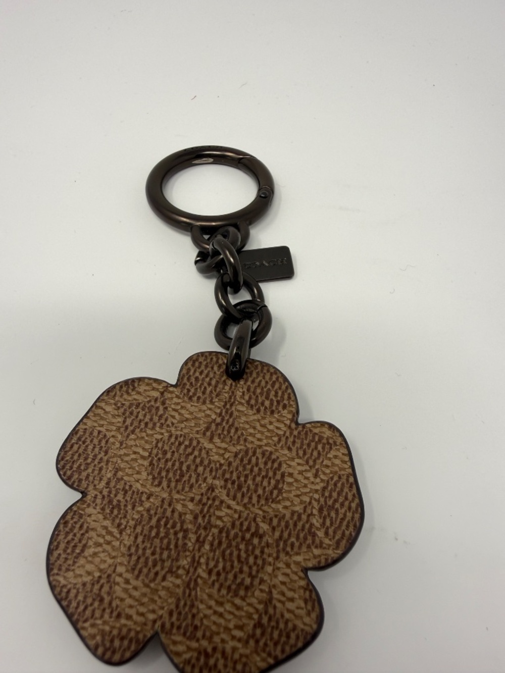 Coach leather flower bag charm - Picture 3 of 3